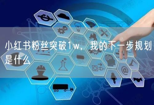 小红书粉丝突破1w，我的下一步规划是什么