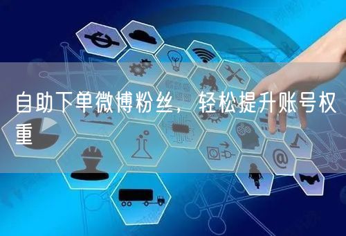 自助下单微博粉丝，轻松提升账号权重