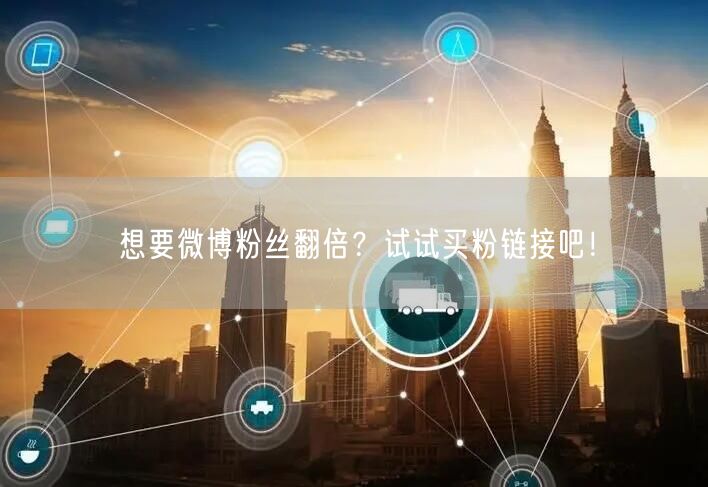 想要微博粉丝翻倍？试试买粉链接吧！