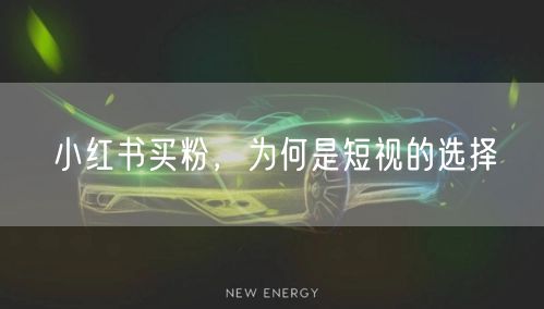 小红书买粉，为何是短视的选择
